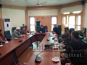 chitraltimes DC chitral chaired pesco and pedo meeting1