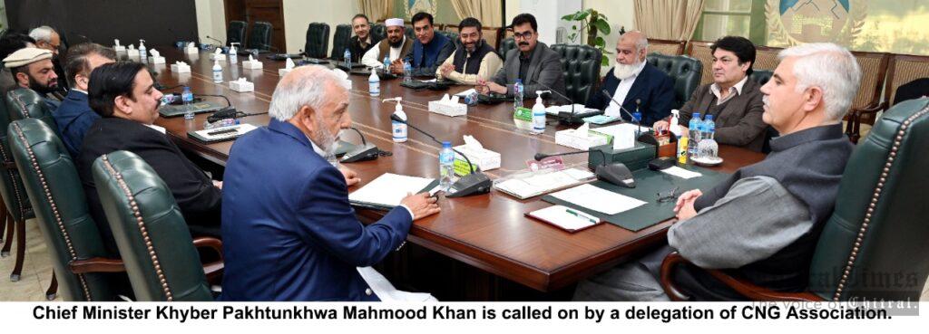 chitraltimes cm kpk chairing cng association meeting