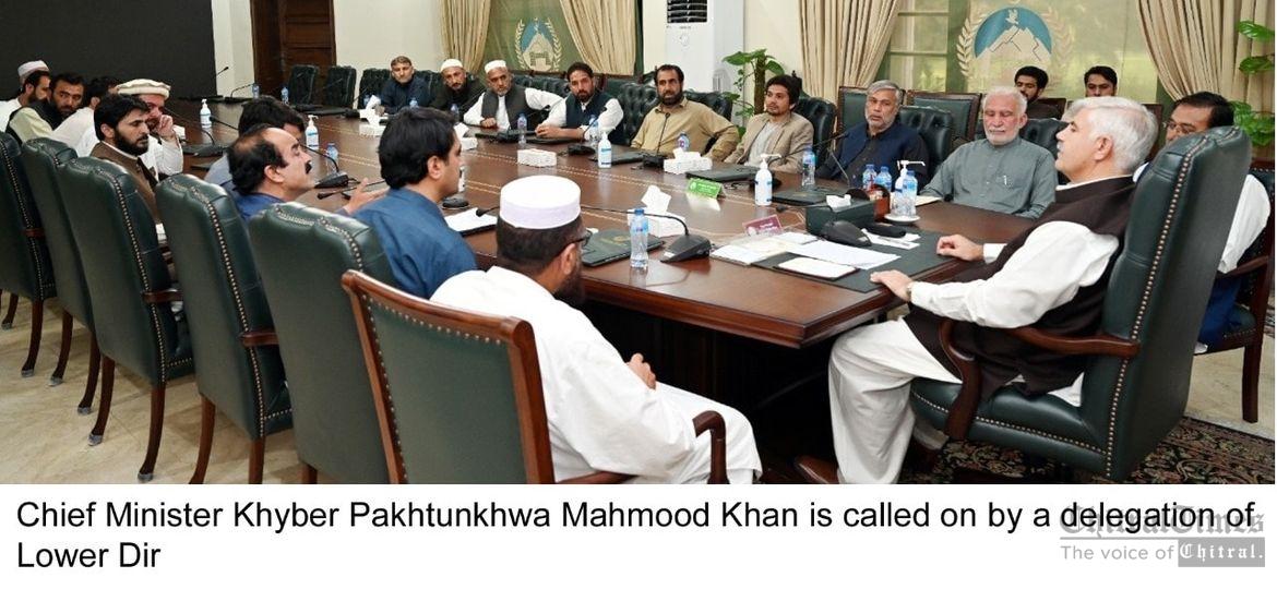 chitraltimes cm mahmood khan called on dir lower delegation
