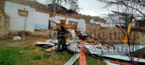 chitraltimes kosht house damaged in strong wind upper chitral2