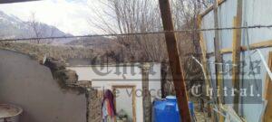 chitraltimes kosht house damaged in thanderstrome 1