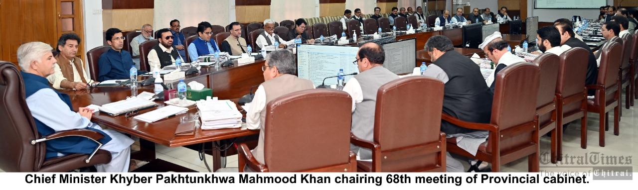 chitraltimes kp cabinet meeting cm chaired mahmood khan