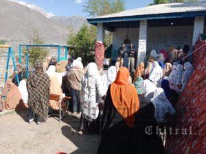 chitraltimes poling continue chitral town women boath