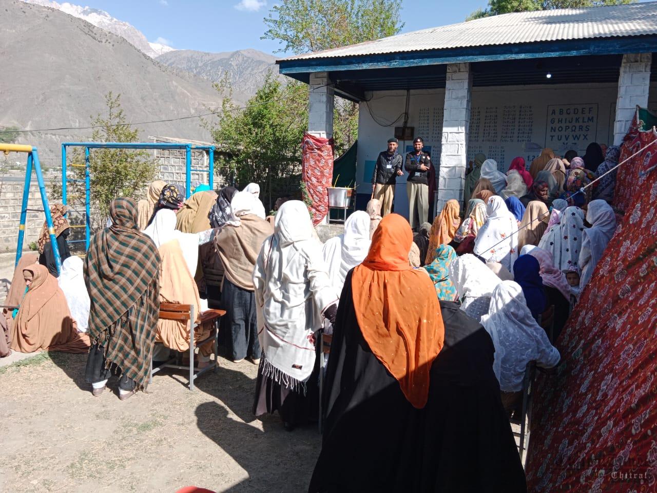 chitraltimes poling continue chitral town women boath