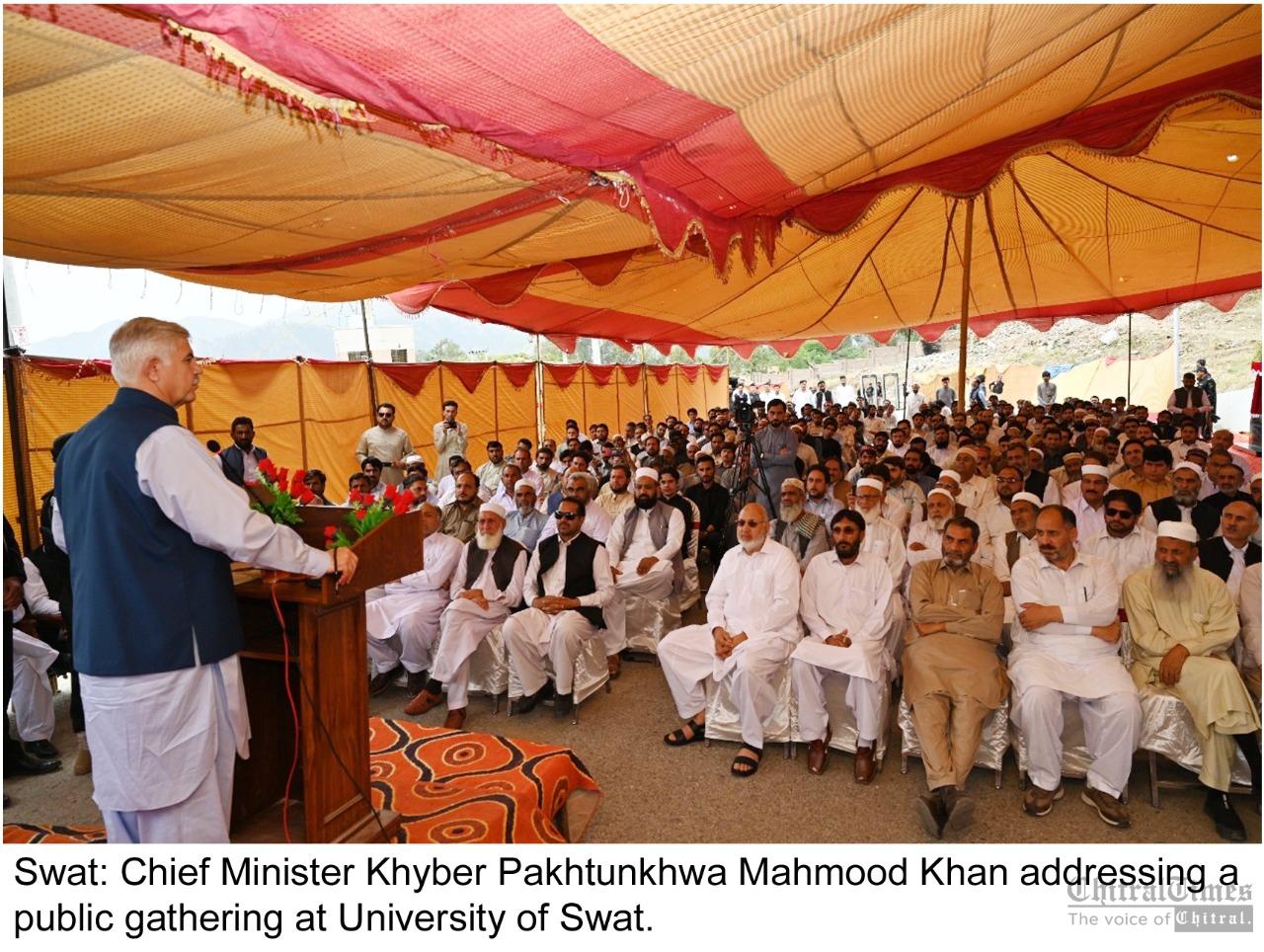 chitraltimes chief minister kp addressing swat