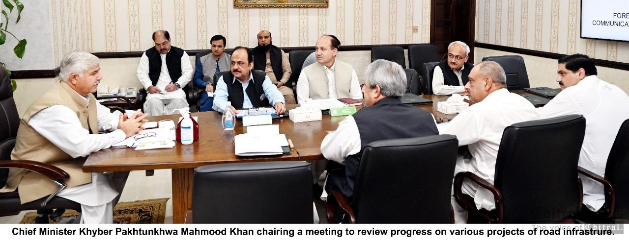 chitraltimes cm kpk chaired review progress meeting on various projects