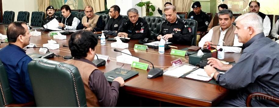 chitraltimes cm kpk chairing law and order situation in the province