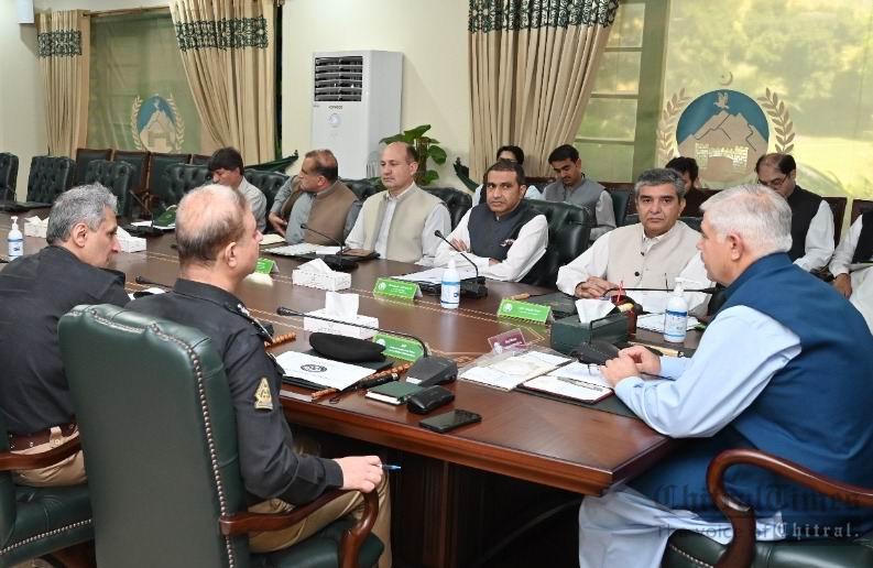 chitraltimes cm kpk chairing review meeting on security arrangements and facilitation for tourist during eid ul fitr2