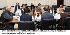 chitraltimes cm kpk mahmood khan chairing meeting of highways projects