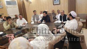 chitraltimes shahram khan tarakai chairing edeo meeting1
