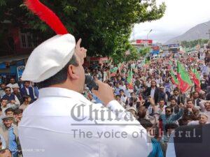 chitraltimes pti jalsa chitral chowk wazir zada