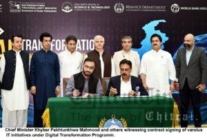 Chitraltimes Khyber Pakhtunkhwa govt sign mou for info technolgoy