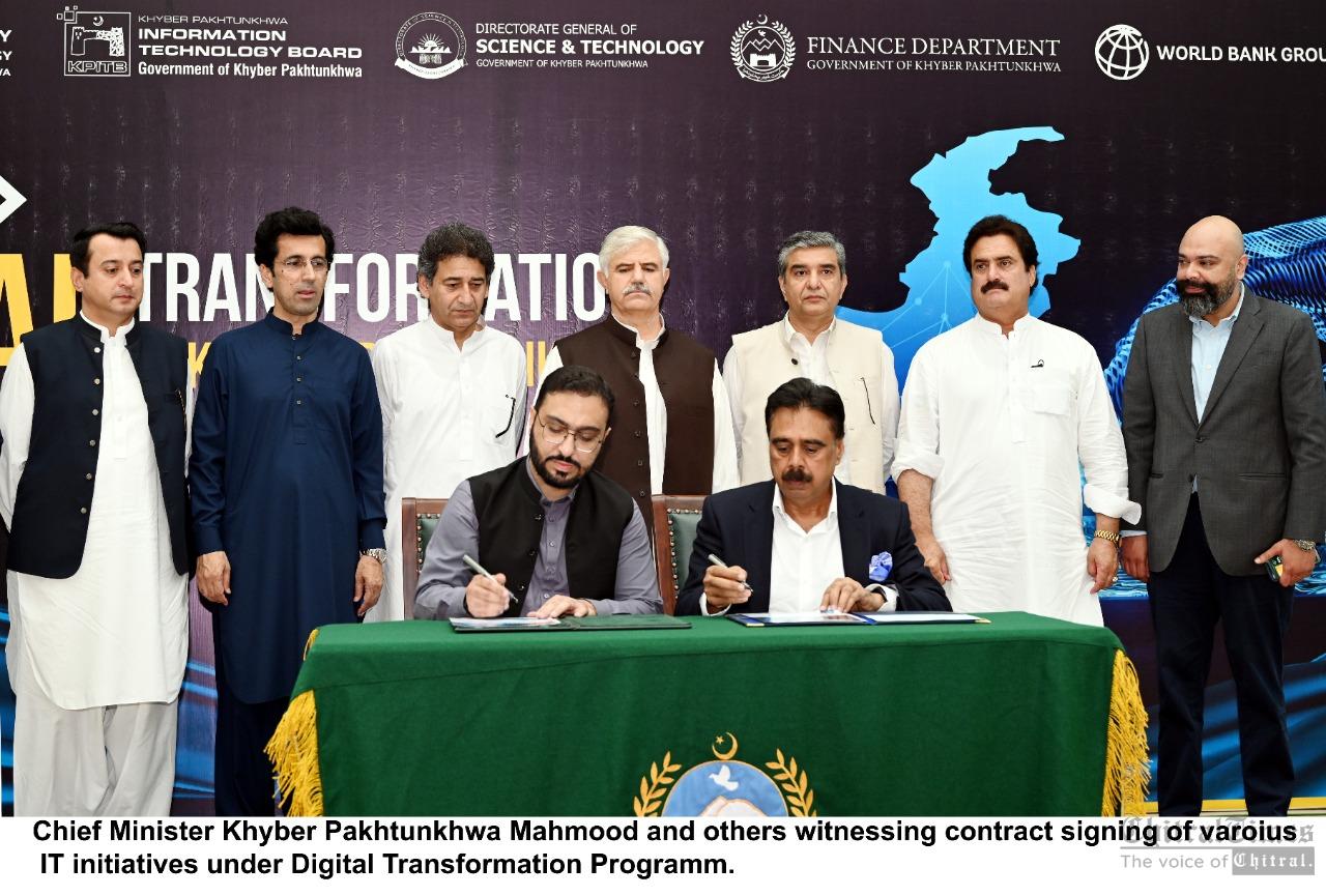 Chitraltimes Khyber Pakhtunkhwa govt sign mou for info technolgoy