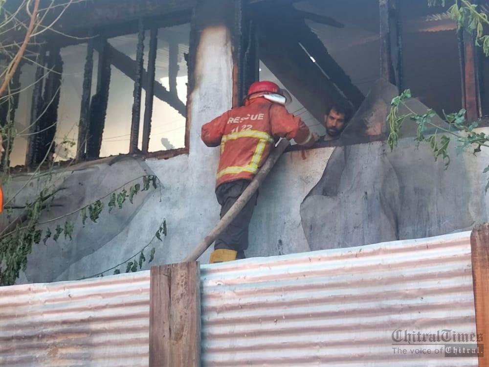 chitraltimes khalid mehmood house cut fire danin chitral rescue1122 1