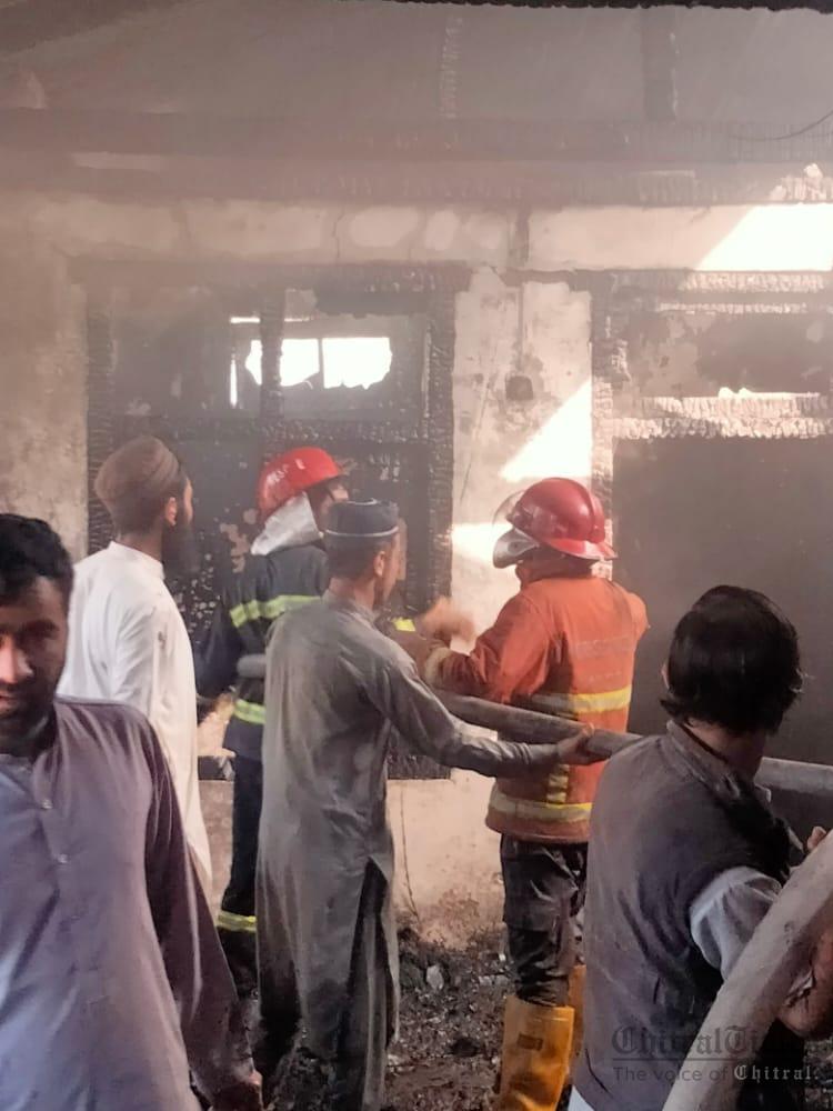 chitraltimes khalid mehmood house cut fire danin chitral rescue1122 4