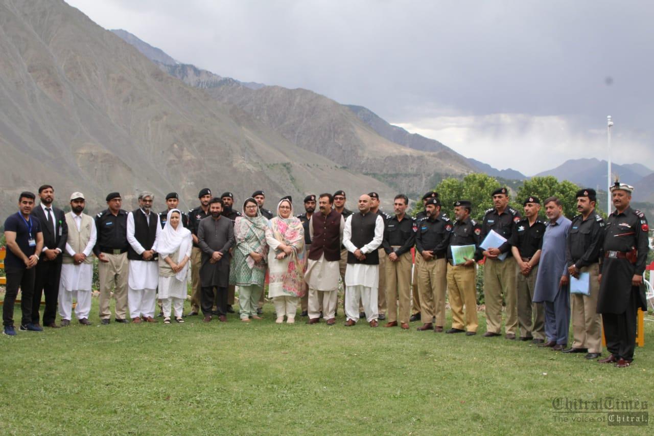 chitraltimes sharp pakistan organizes workhsop for police officials chitral group photo