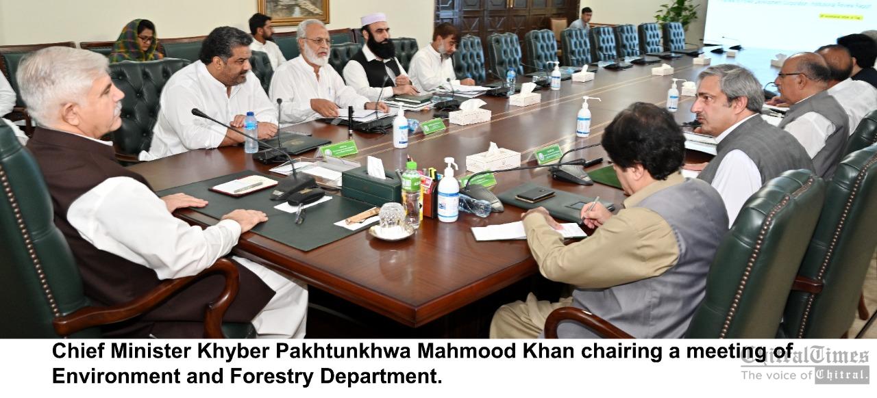 chitraltimes cm chaired forestry department meeting