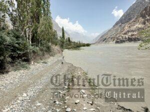 chitraltimes khuzh mastuj road washed away in heavy flood crops
