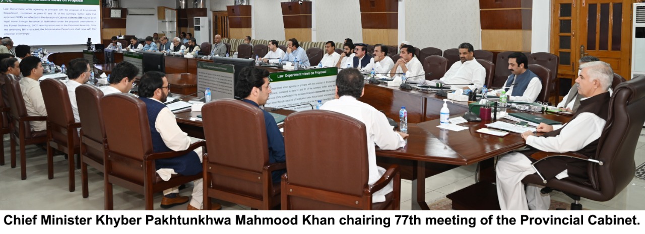 chitraltimes kpk cabinet meeting77 chaired by cm mahmood