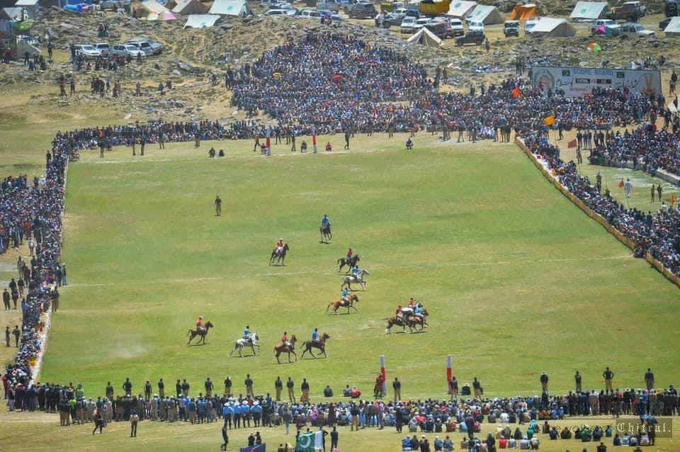 chitraltimes shandur festival final match polo aerial