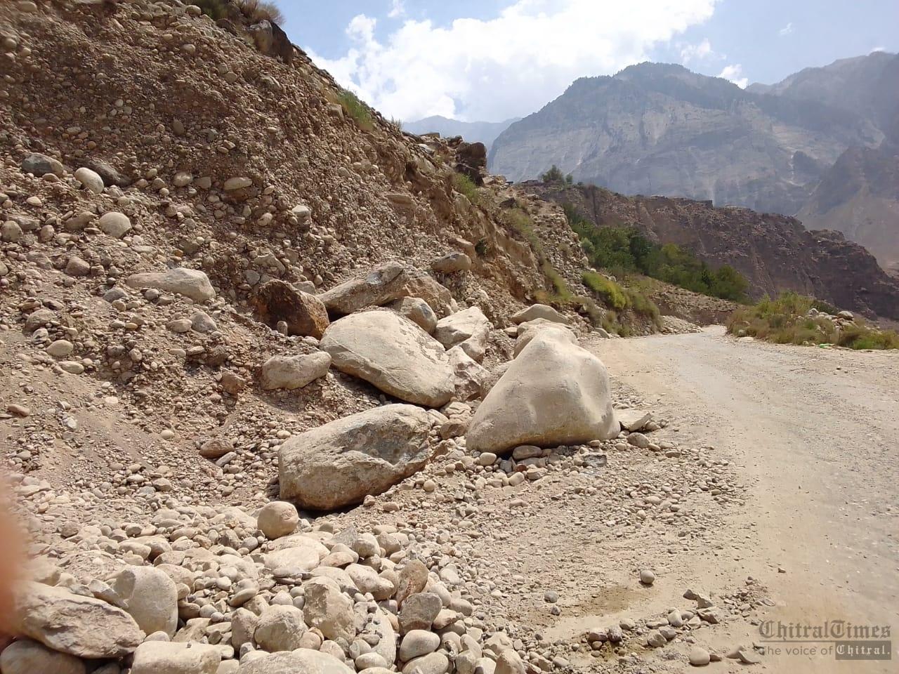 chitraltimes Ayun kalash road construction work suspended