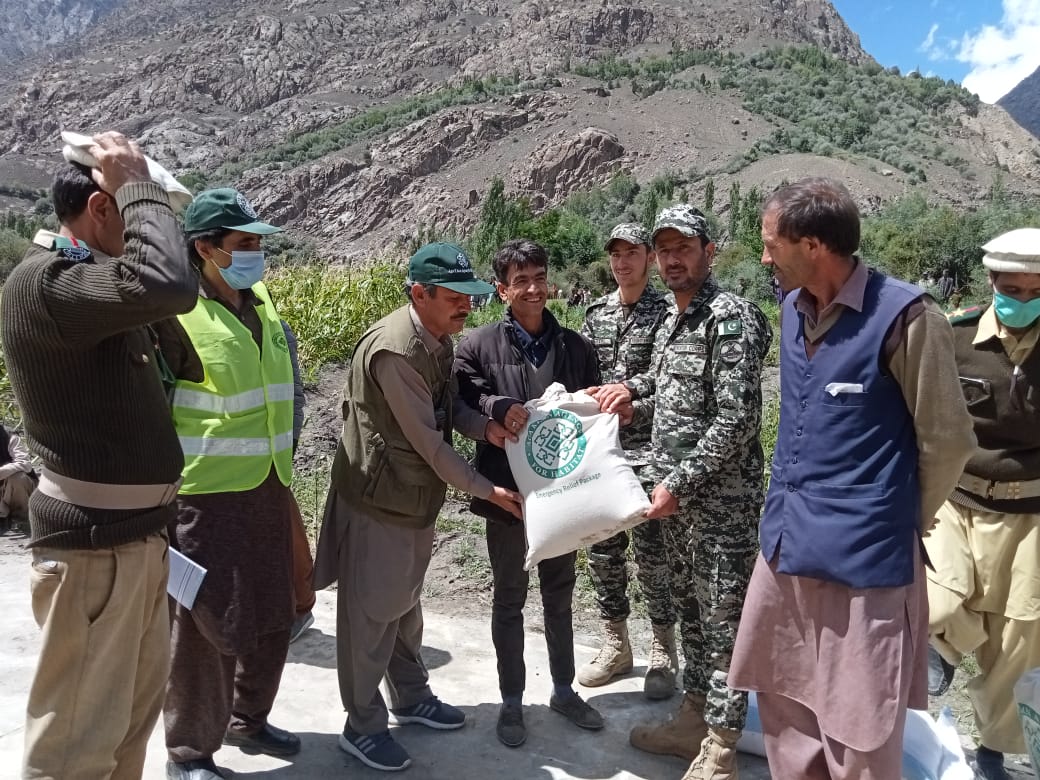 chitraltimes akah rescue operation in flood hit are of Chitral through akdn hally 5