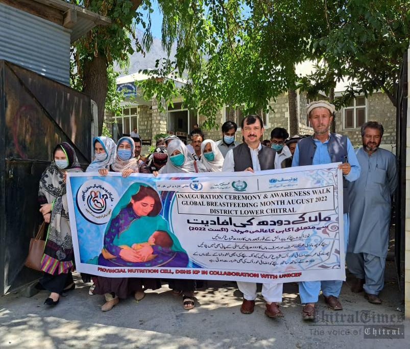 chitraltimes breast feeding month campaign kicked off here in Chitral3