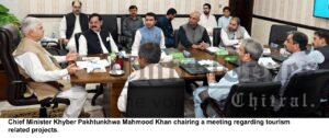 chitraltimes cm kp mahmood khan chairing tourisom meeting