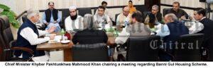 chitraltimes cm kpk chairing a meeting on new housing scheme bannu
