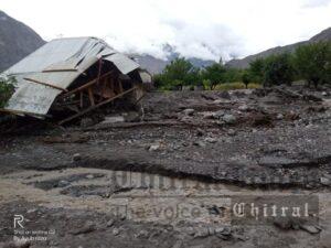 chitraltimes khuzh mastuj flood hit houses 3