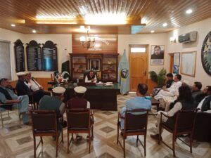 chitraltimes Dc office lower chitral meeting political leaders