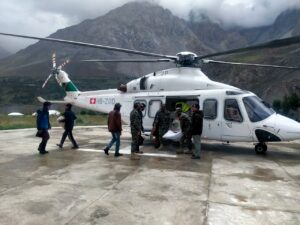 chitraltimes akdn relief to flood hit areas of chitral by helicopter 3