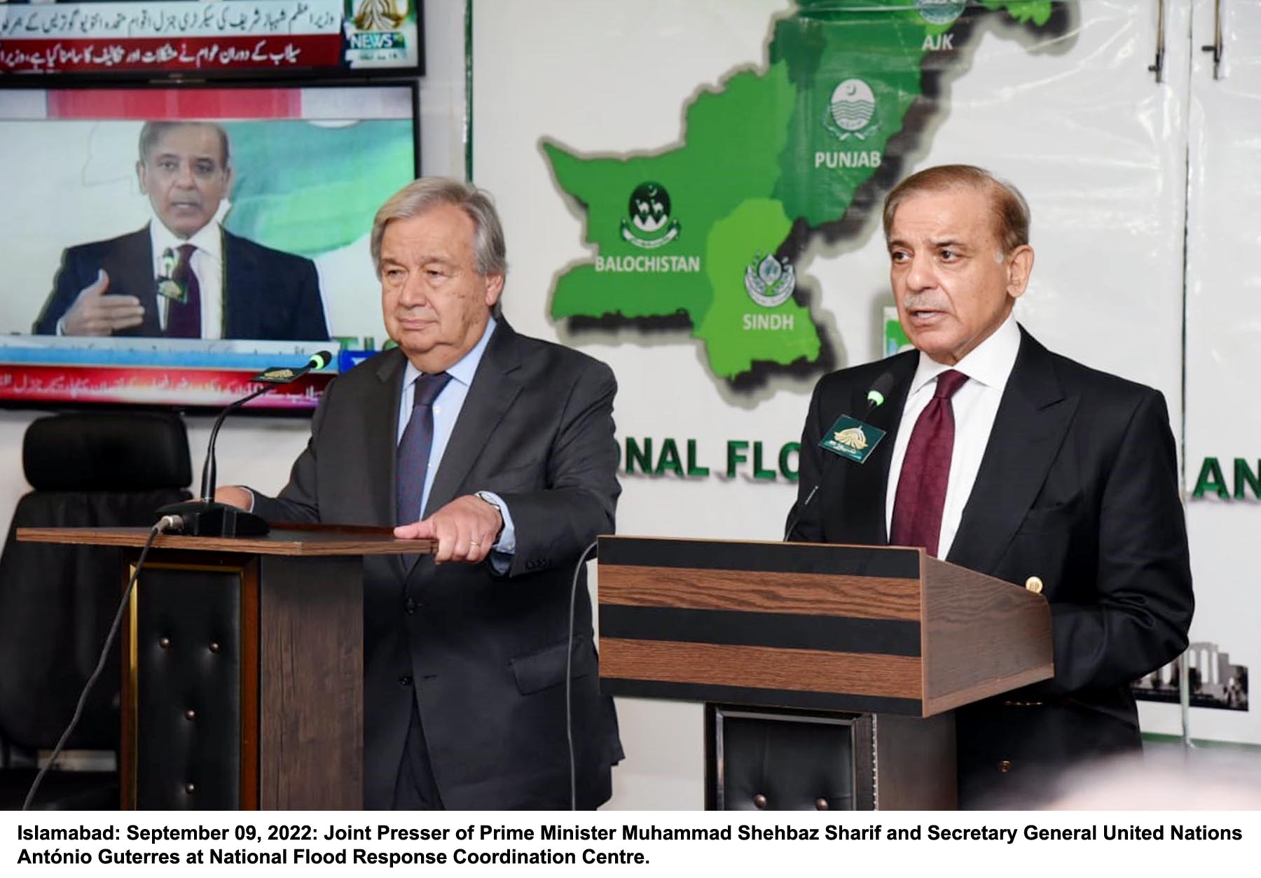 chitraltimes un secretary general briefed flood situation in pakistan
