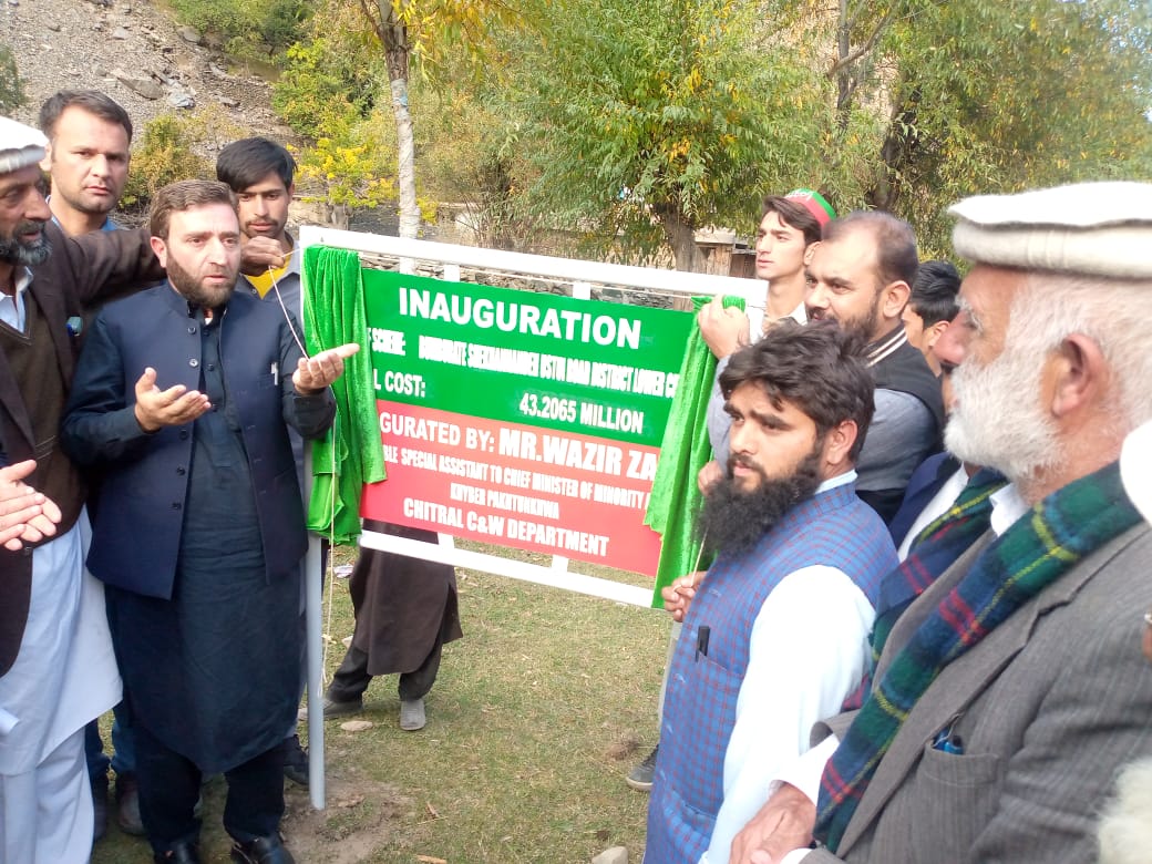 chitraltimes bumburait ostoy road inagurated