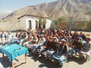 chitraltimes primary teachers protest mulkhow chitral upper2