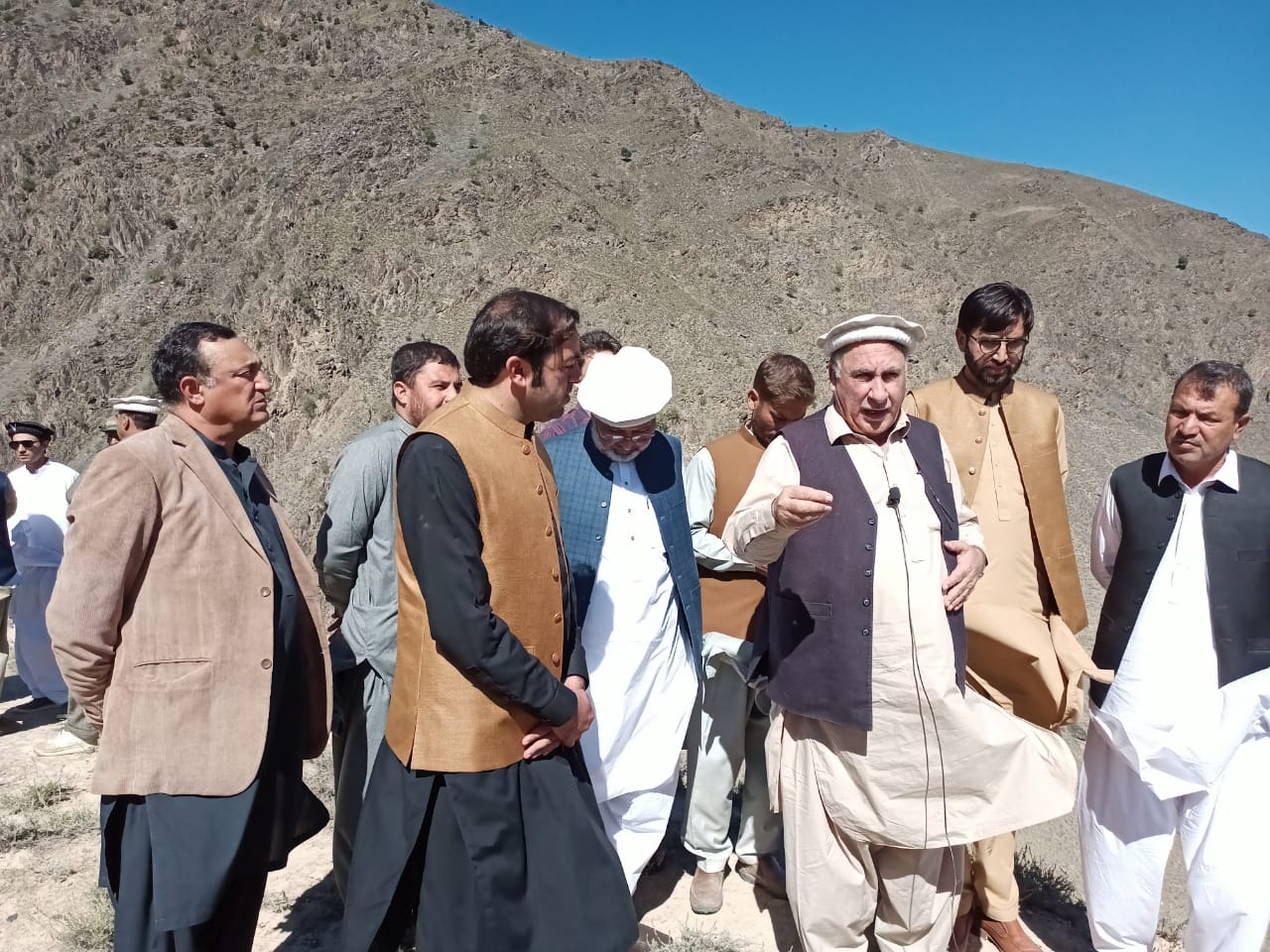 chitraltimes soil conservation department inagurated project in dolomutch chitral