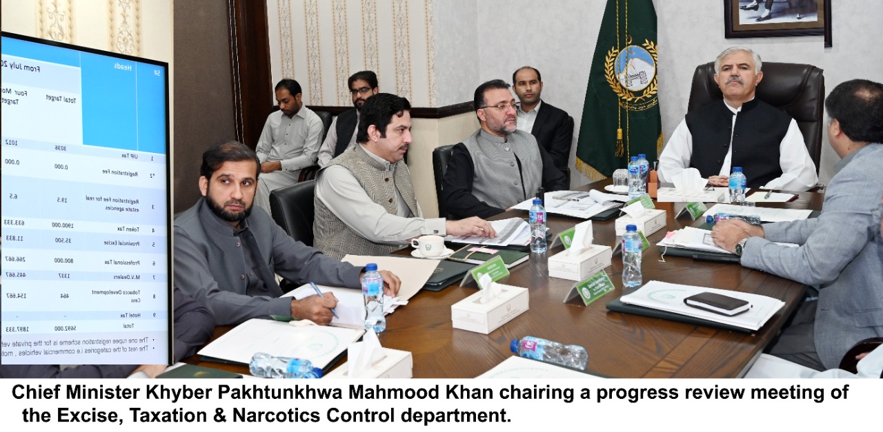 chitraltimes cm chairing excise and taxation meeting
