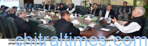 chitraltimes cm kp mahmood khan chairing development projects