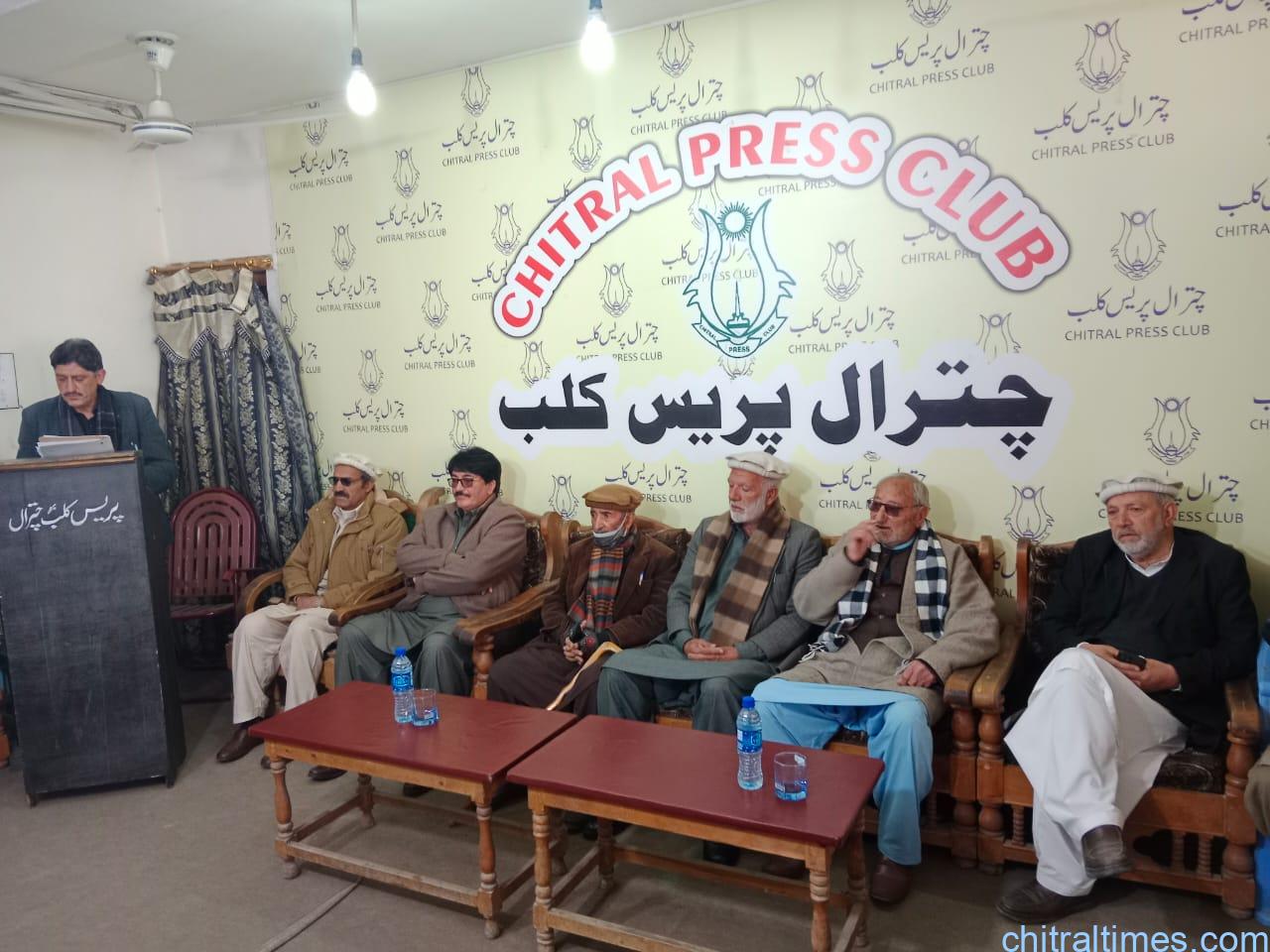chitraltimes all parties press confrence for kalash valley road cpc2
