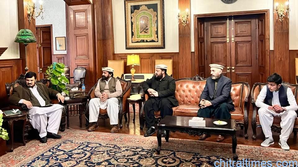 chitraltimes chitral tujjar union met governor kp ghulam ali 22