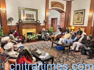 chitraltimes chitrali delegation met governor kp haji ghulam ali led by bb jan6