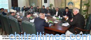 chitraltimes cm chairing animal veternary university review meeting
