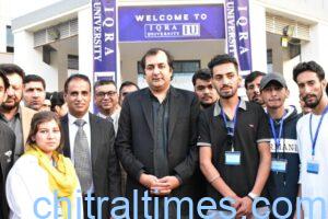 chitraltimes cm gb visit iqra uni islamabad