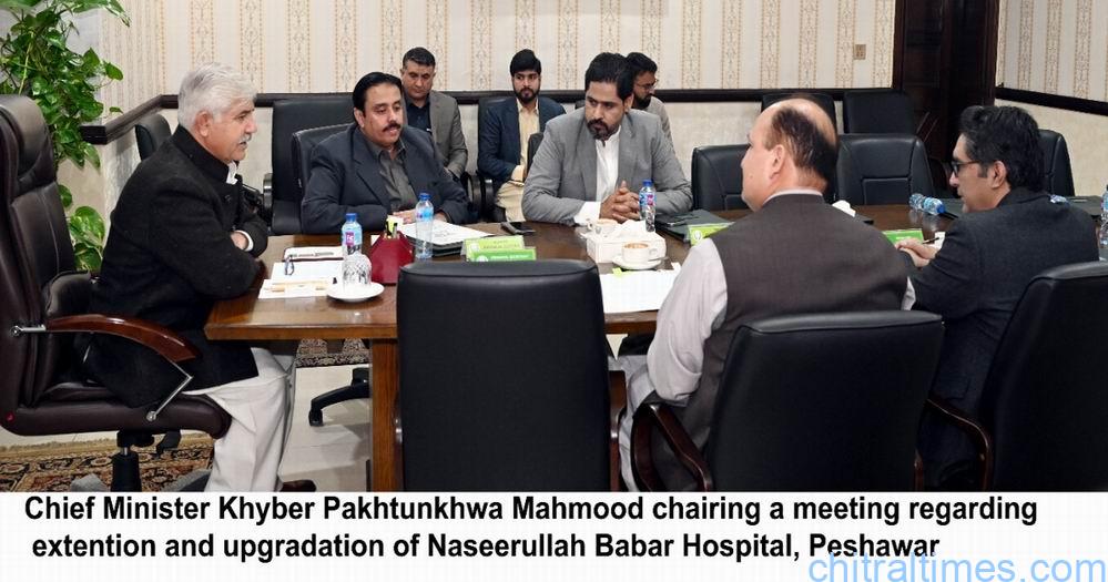 chitraltimes cm kp chairing nasirullah babar hospital meeting