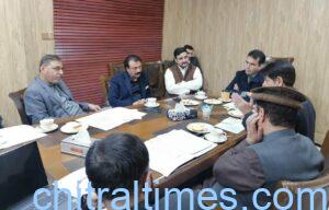 chitraltimes energy and power meeting on loadsheeding in Chitral