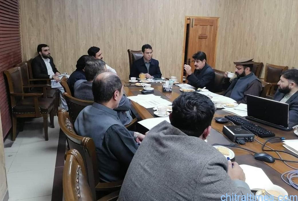 chitraltimes energy and power meeting on loadsheeding in Chitral peshawar