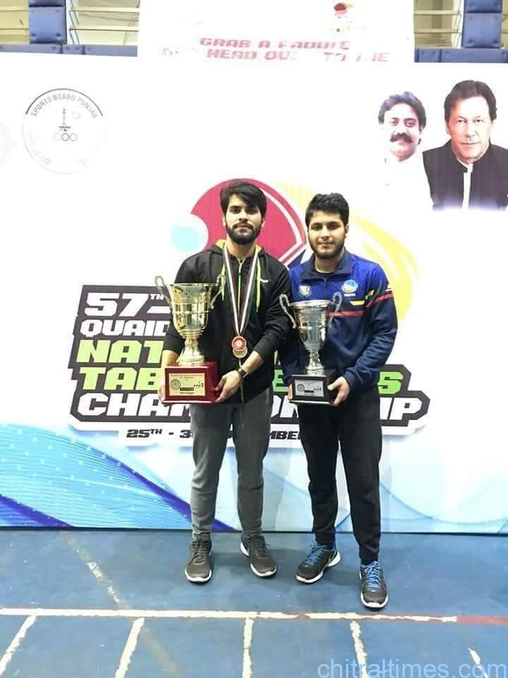 chitraltimes fahad khawja table tennis champion kp2