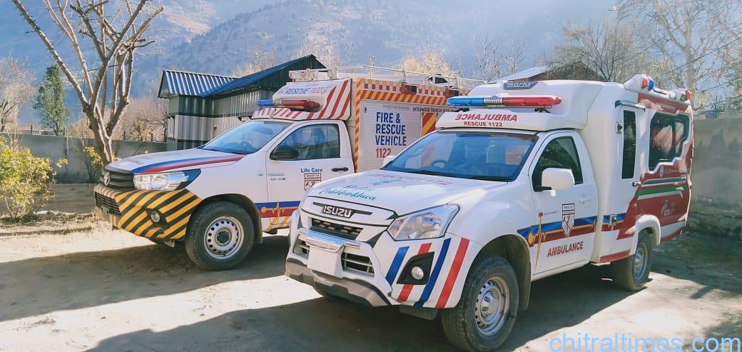 chitraltimes kalash valley rescue 1122 station established amulance
