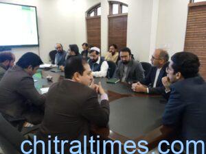 chitraltimes shahram tarakai chairing monitoring progress review meeting2