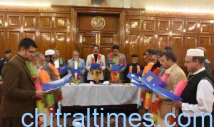 chitraltimes speaker mushtaq ahmad ghan takes oath from druggest association kp